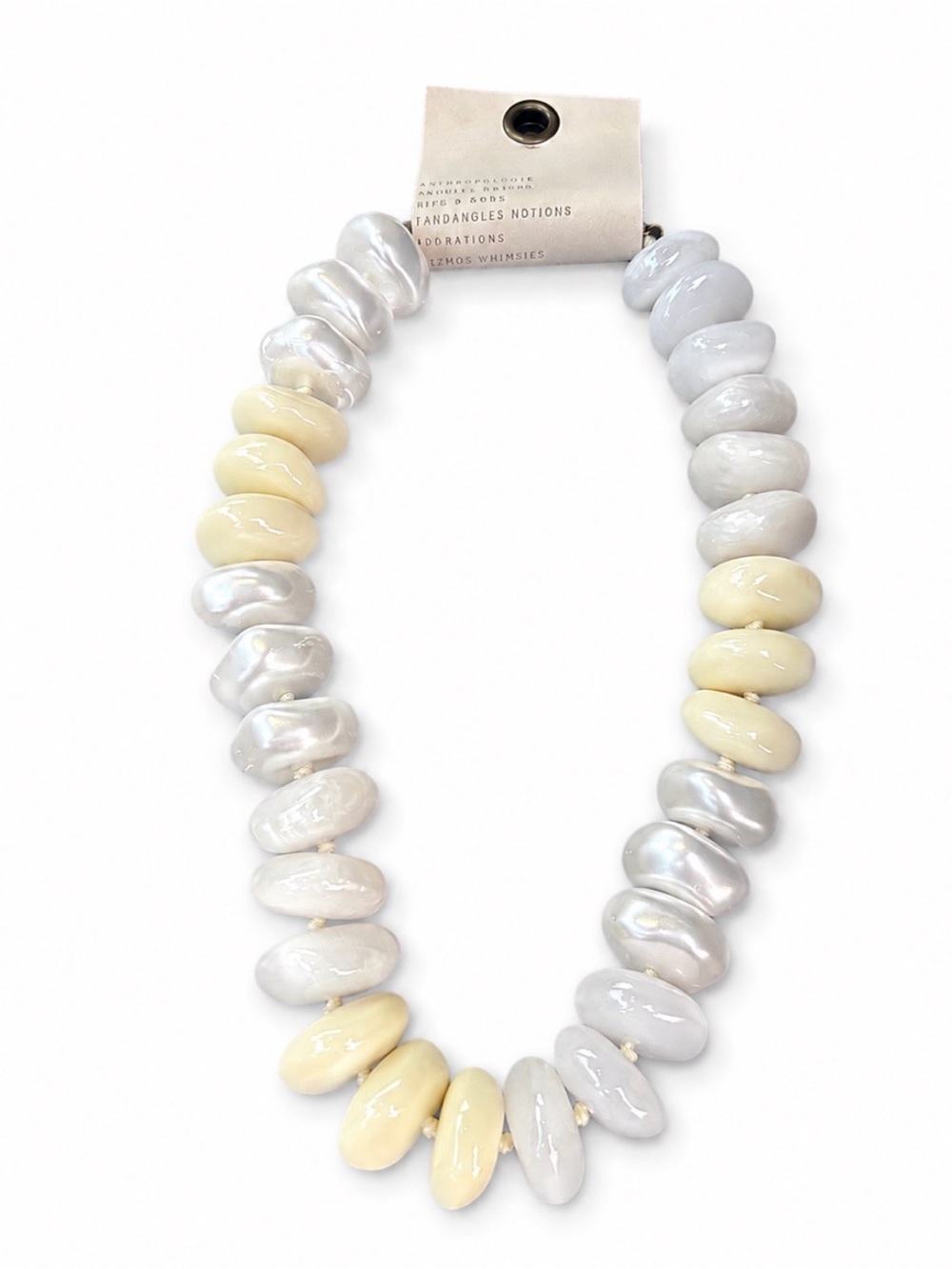 Anthropologie Bowie Necklace, Large Beads - Picture 2 of 3